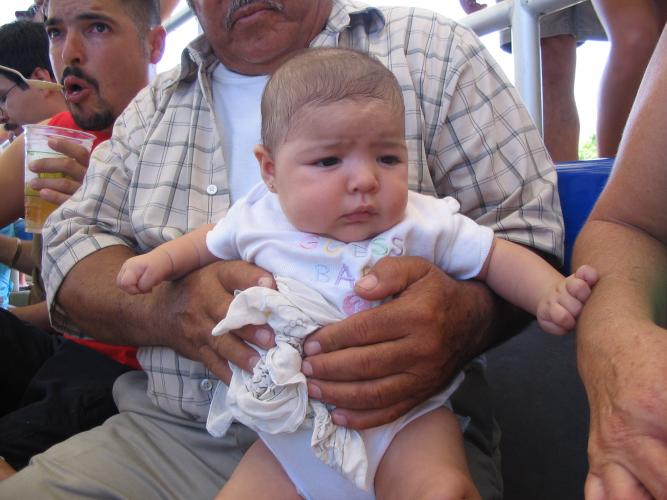 Kassie con abuelito